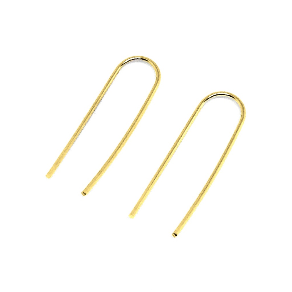 Earrings Simple U Ear Climber Gold